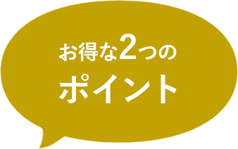 お得な2つのポイント